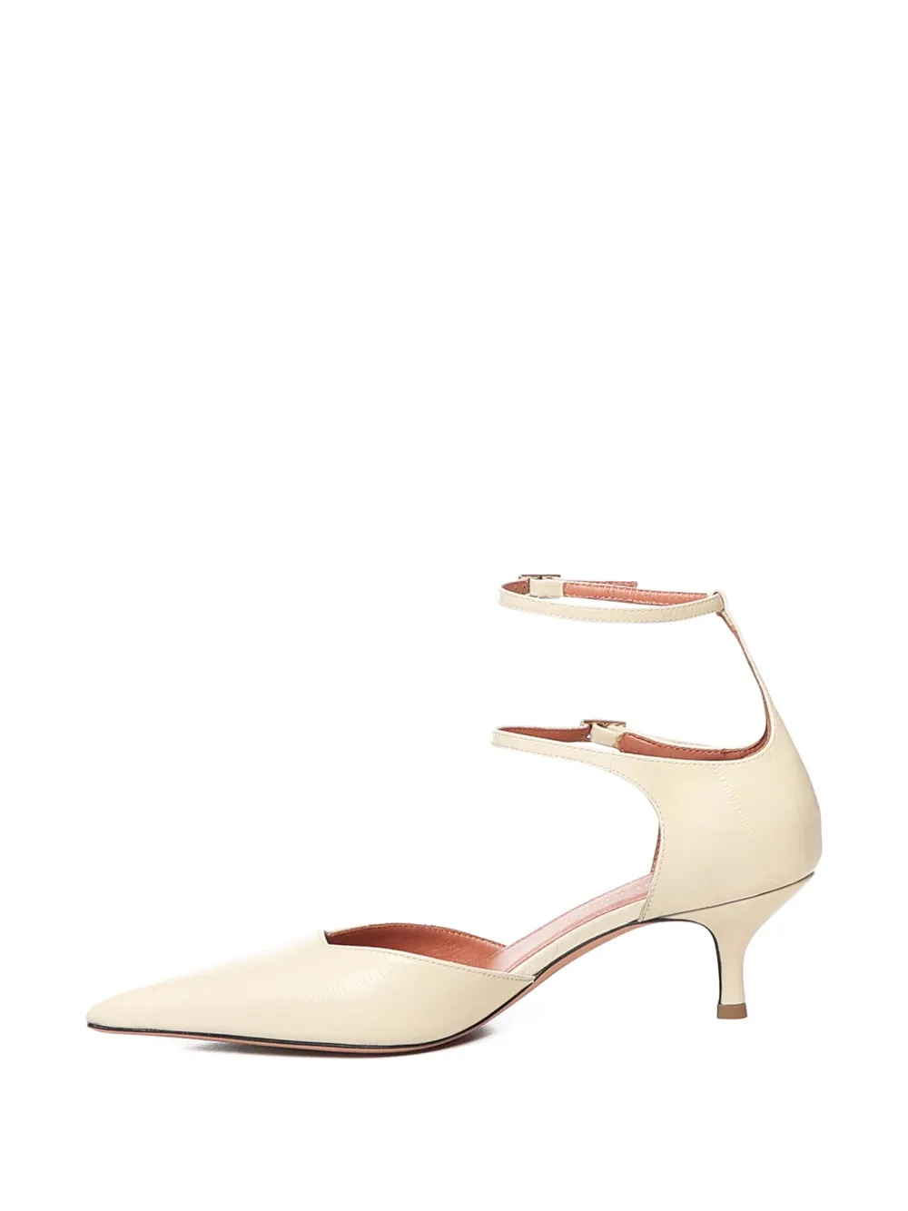 Giuliano Galiano 30mm Demi double-strap pointed pumps Neutrals