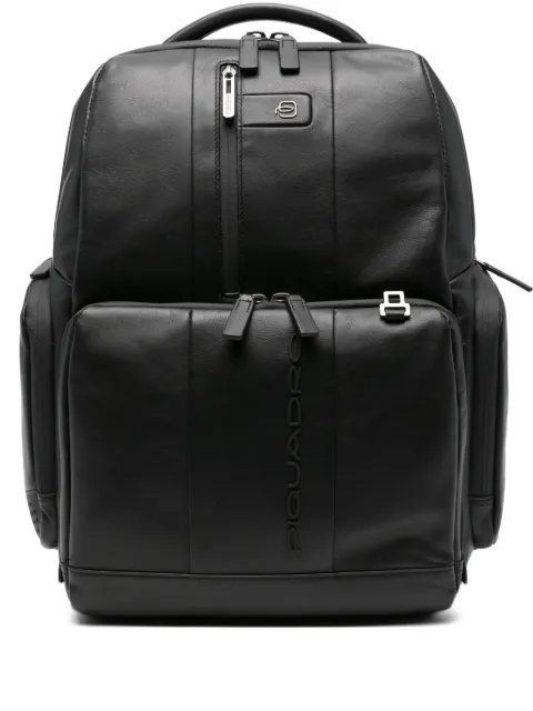 PIQUADRO panelled leather backpack