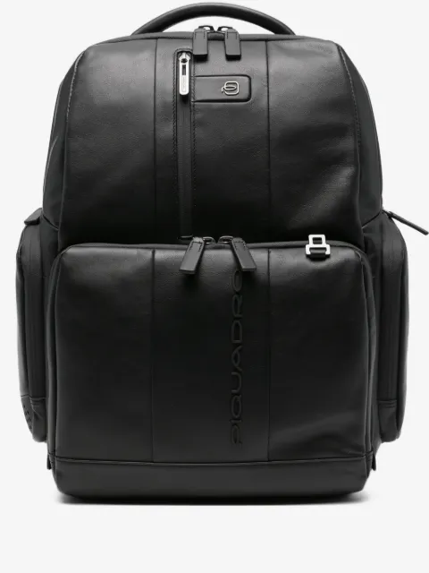 PIQUADRO panelled leather backpack