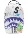 sprayground kid spray-effect backpack - White