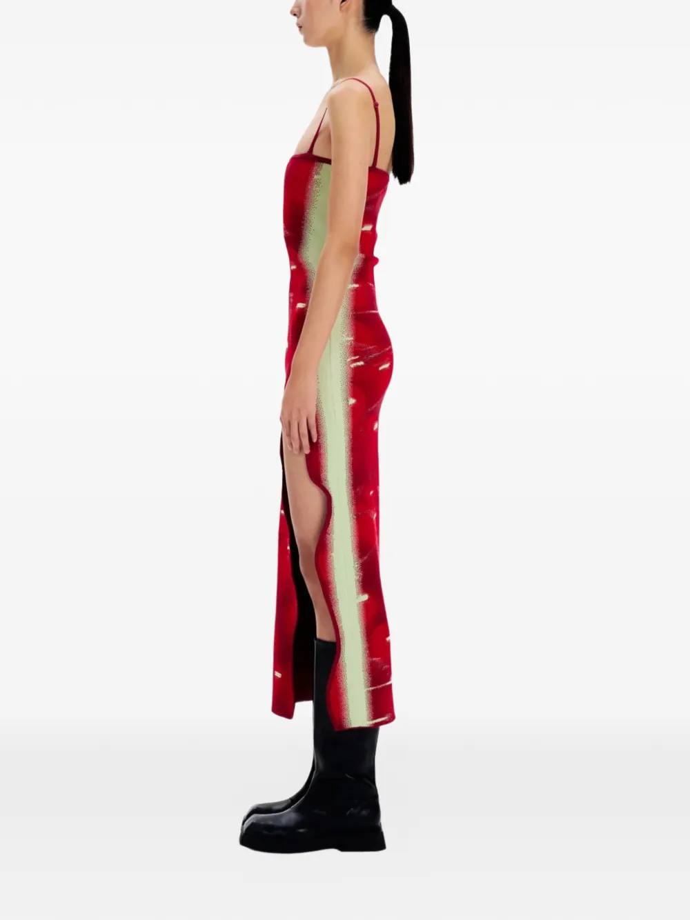  Ph5 Vestido Midi Sin Mangas - Rojo 