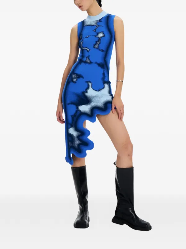 blue tie dye midi dress PH5 tie-dye | Bridal Dress Plus Size Fringe Trim Size:19½ 36/37 perfect for adding a