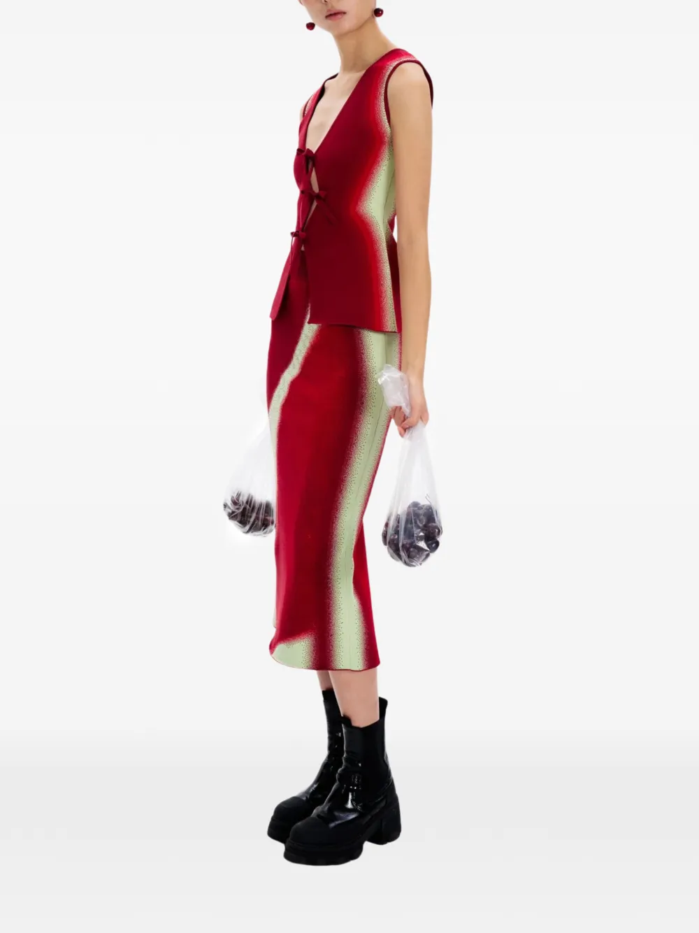 PH5 Sophie rok met split Rood