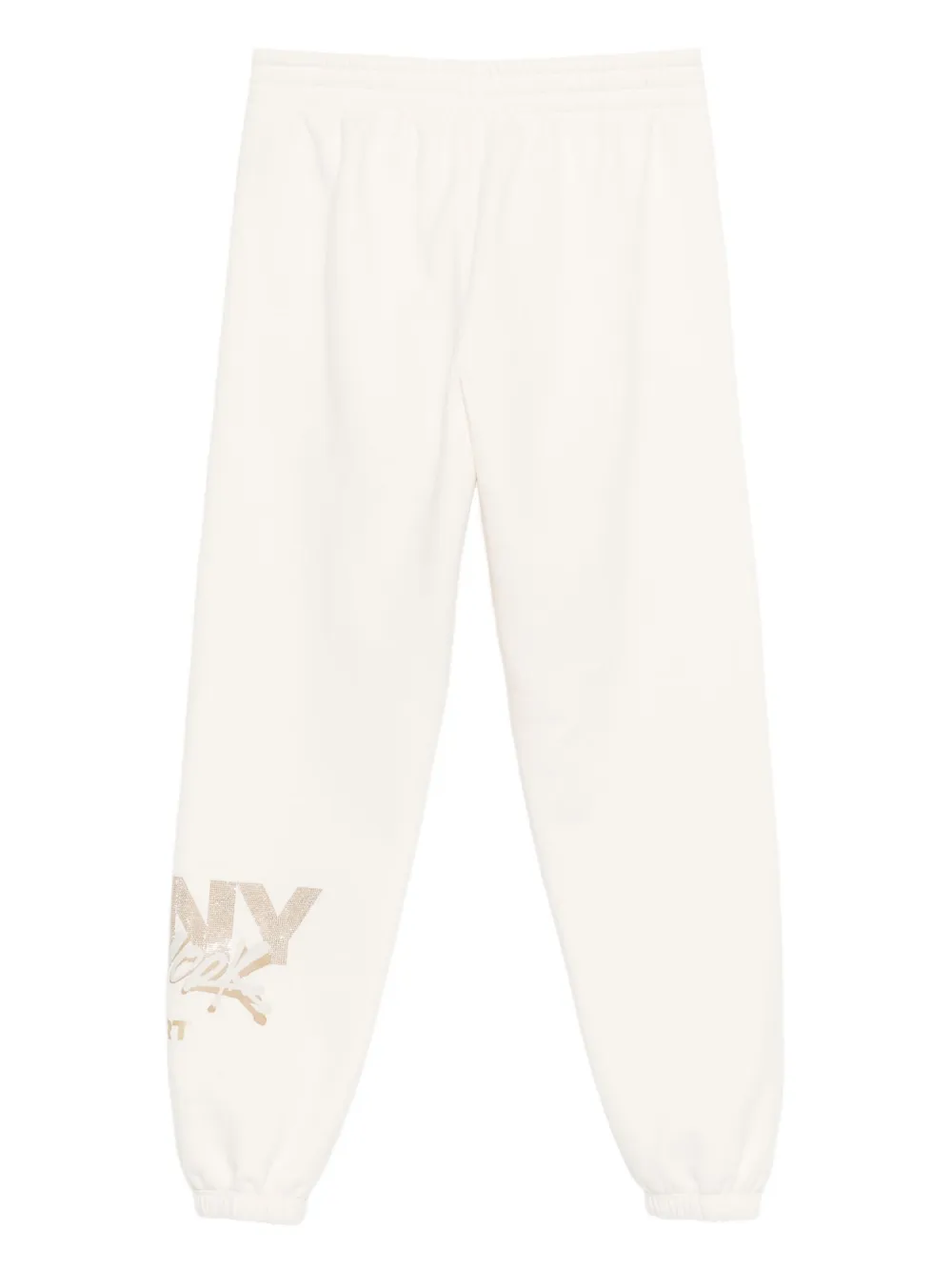 DKNY cotton blend track pants - Wit