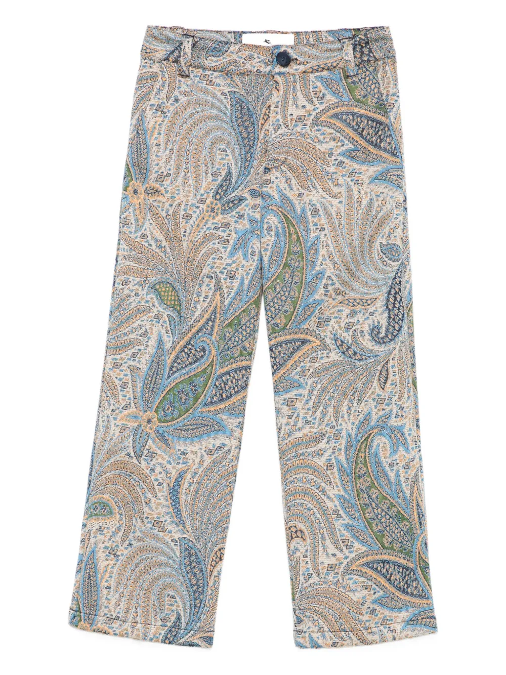 ETRO KIDS paisley-pattern trousers | Blue | Image 1