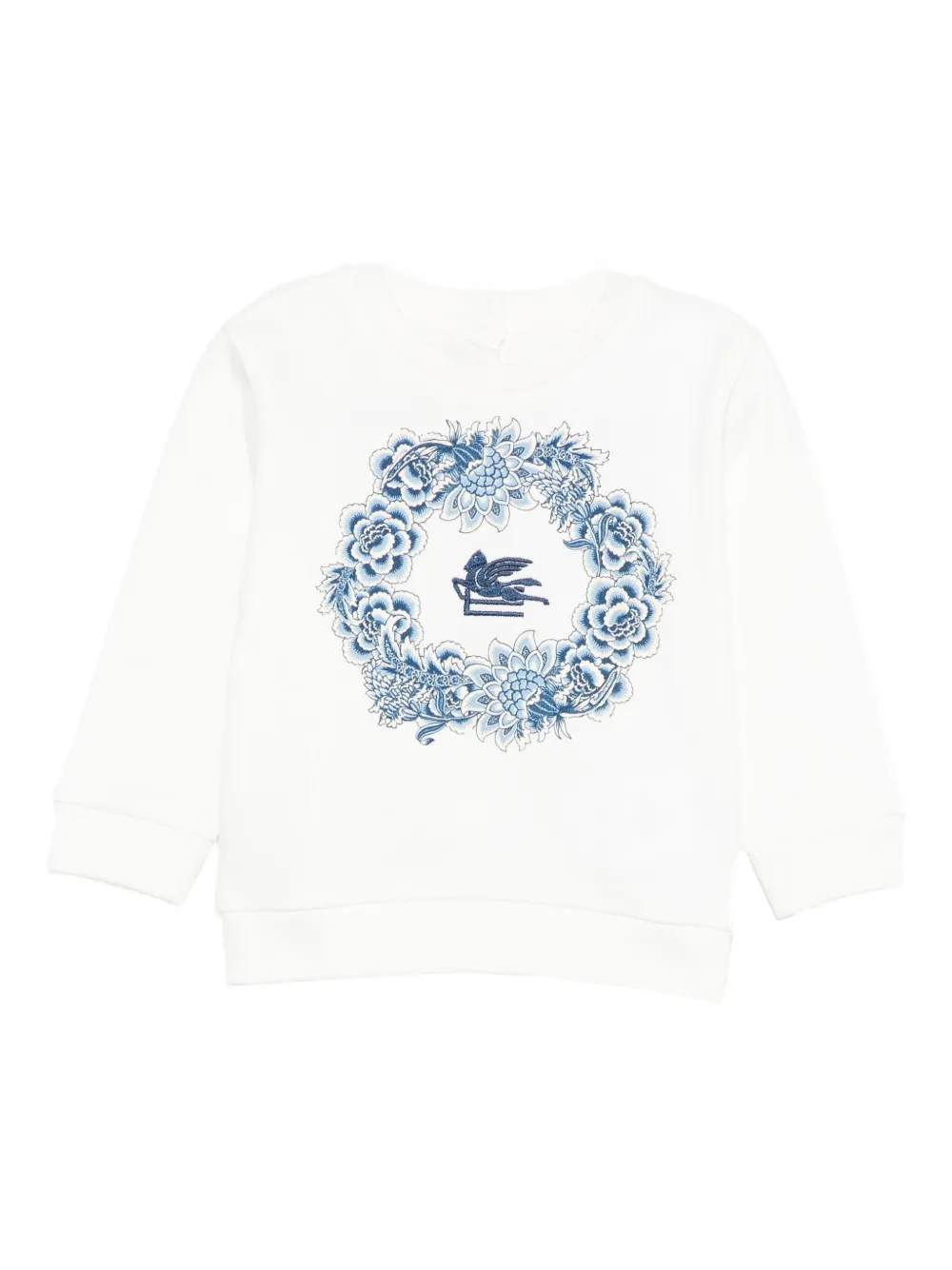 Etro Pegasus-embroidered Sweatshirt In White