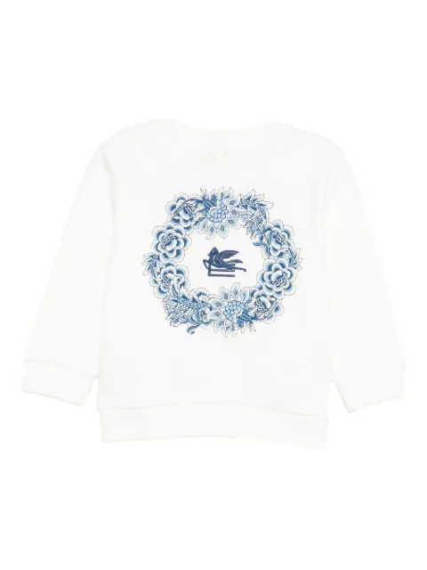 ETRO KIDS Pegasus-embroidered sweatshirt