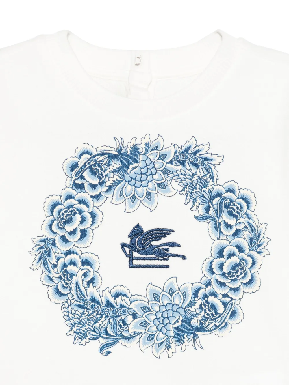 Etro Pegasus-embroidered Sweatshirt In White