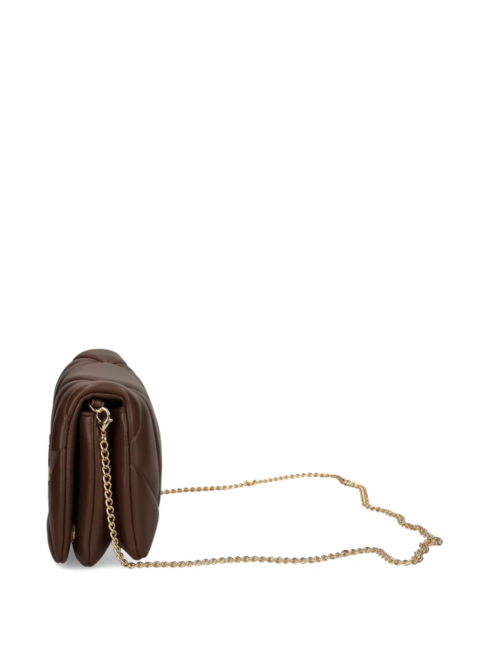 Love Moschino Quilted Chain Bag In Brown
