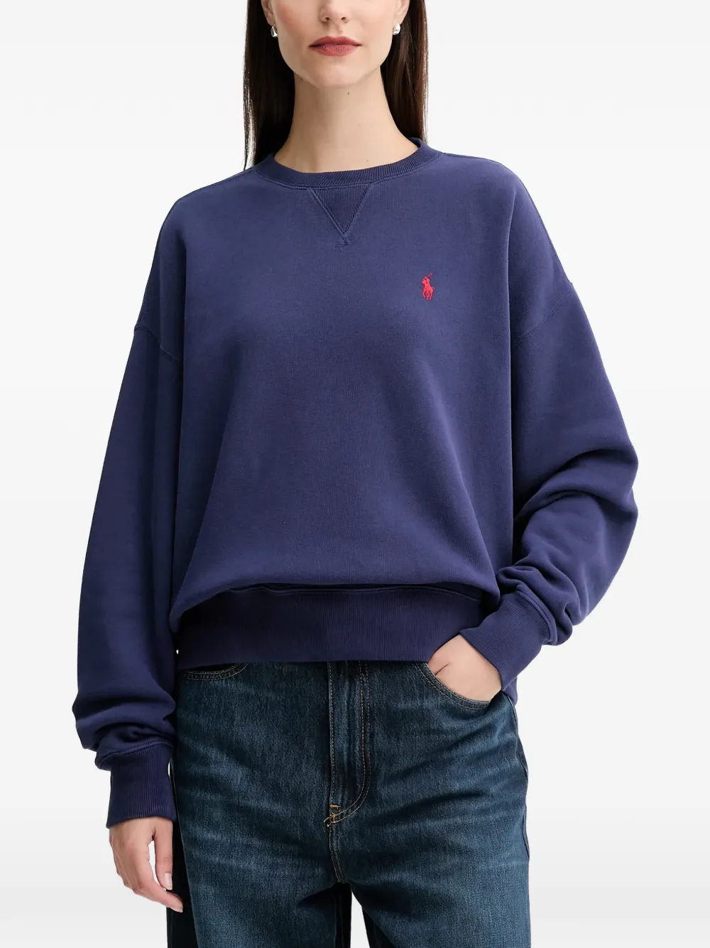Polo Ralph Lauren embroidered-logo sweatshirt - Blu