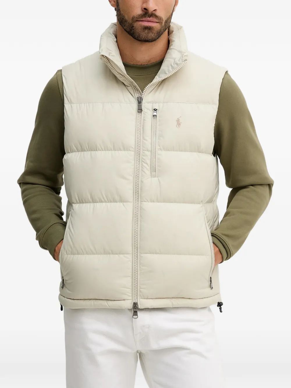Polo Ralph Lauren zip-up padded gilet - Toni neutri