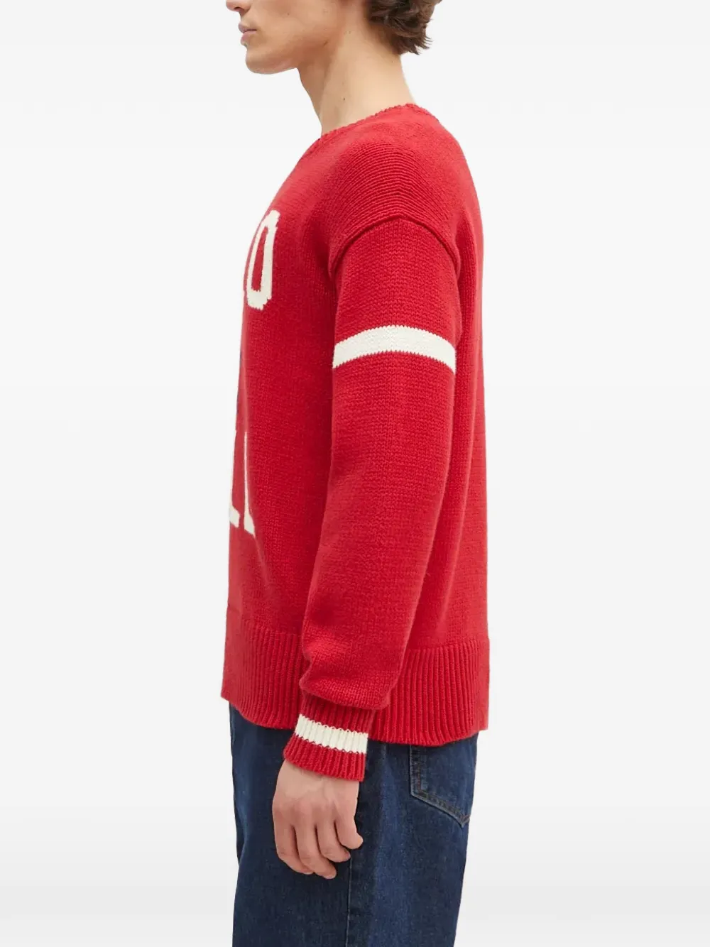 Polo Ralph Lauren Intarsia trui met logoprint Rood