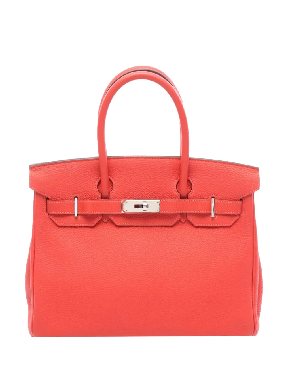 Hermès Pre-Owned 2014 Togo Birkin Retourne 30 handbag | Red | Image 1