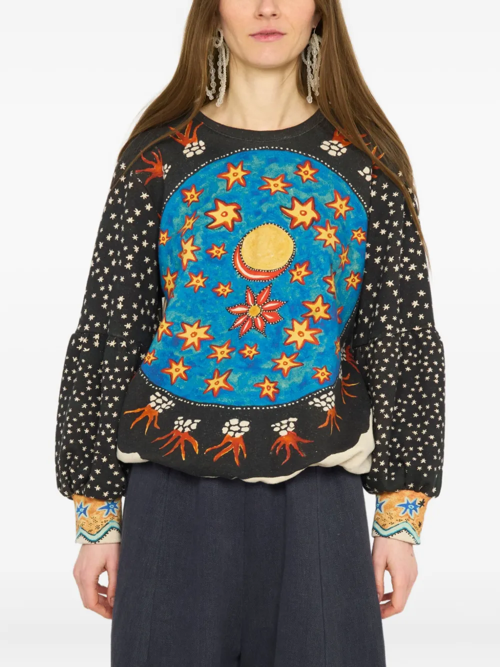 Anntian celestial-print pullover | Blue | Image 1