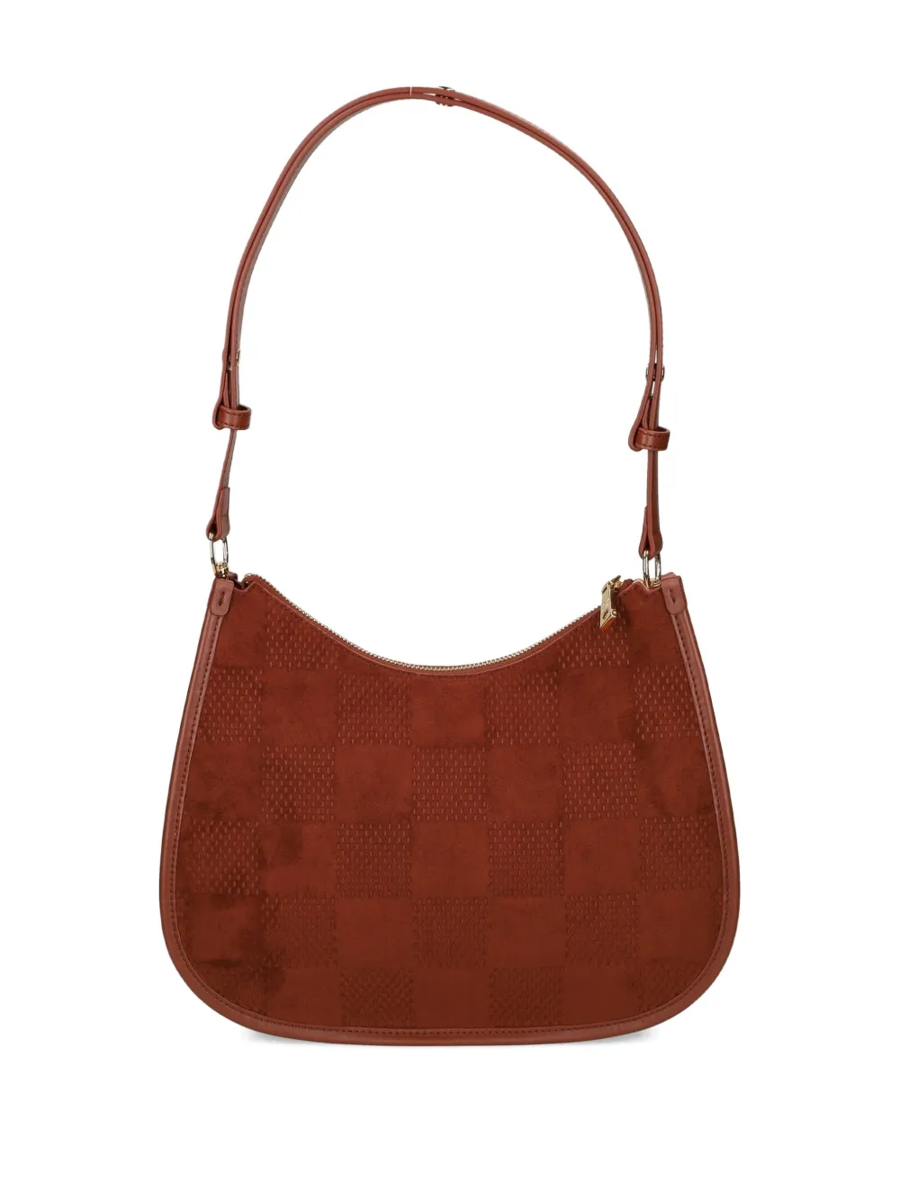 Love Moschino Geruite schoudertas - Bruin