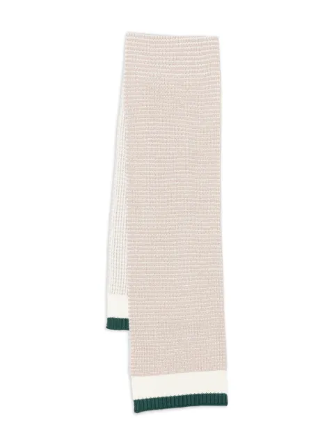 Emporio Armani Kids ribbed-knit panelled scarf