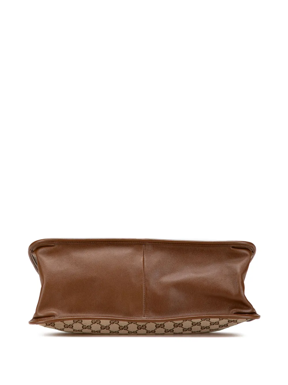 Pre-owned Gucci 2016-2025 Medium Gg Canvas Horsebit 1955 Tote Bag In Brown