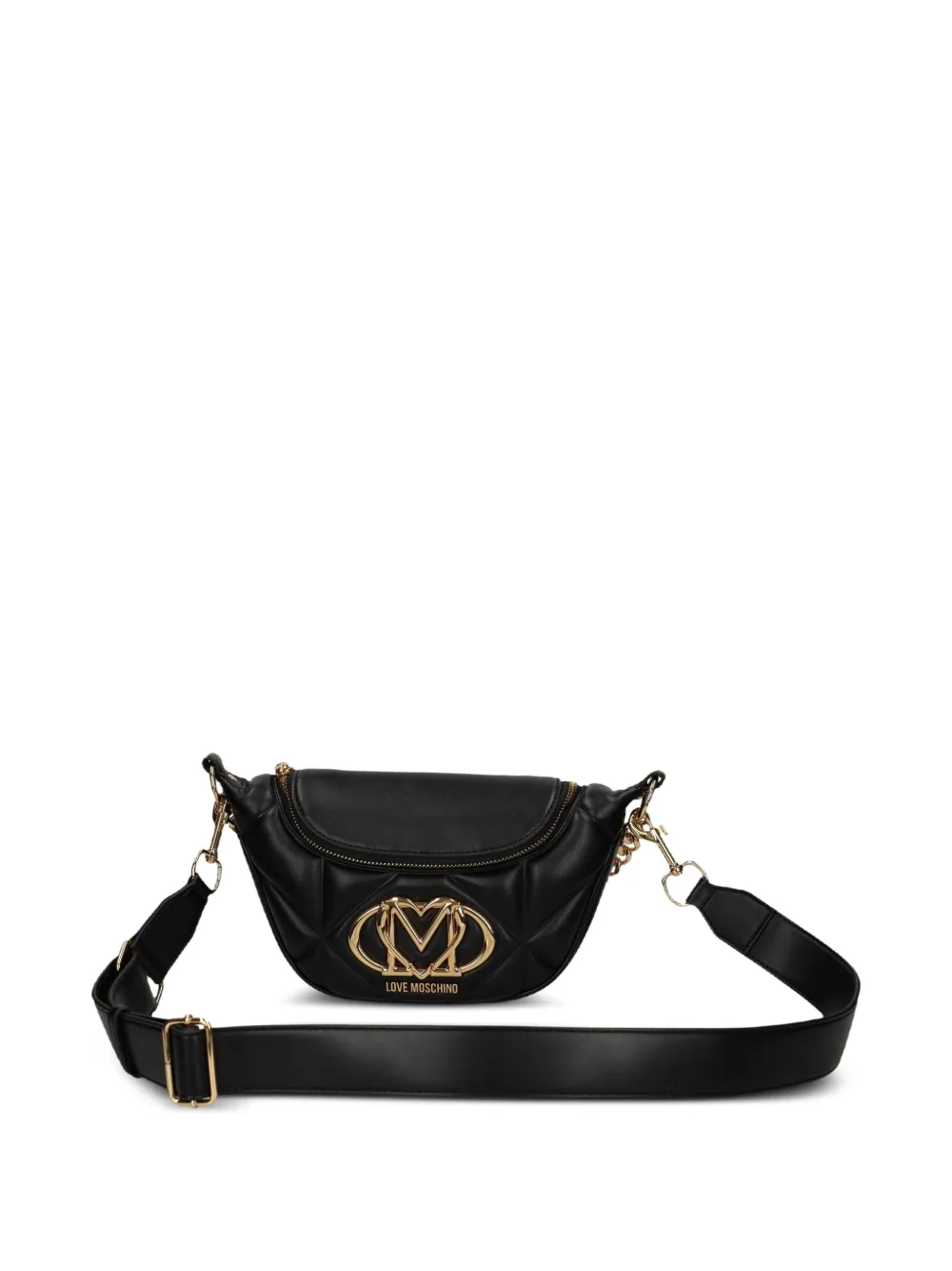 Love Moschino Quilted Shoulder Bag In Black