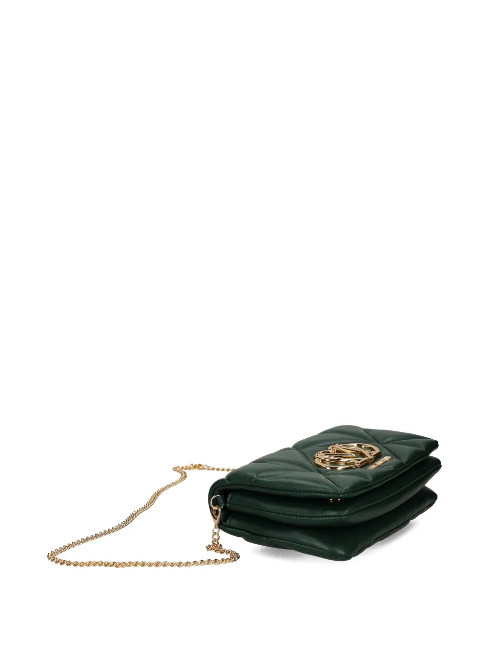 Love Moschino Quilted Chain Shoulder Bag In Green