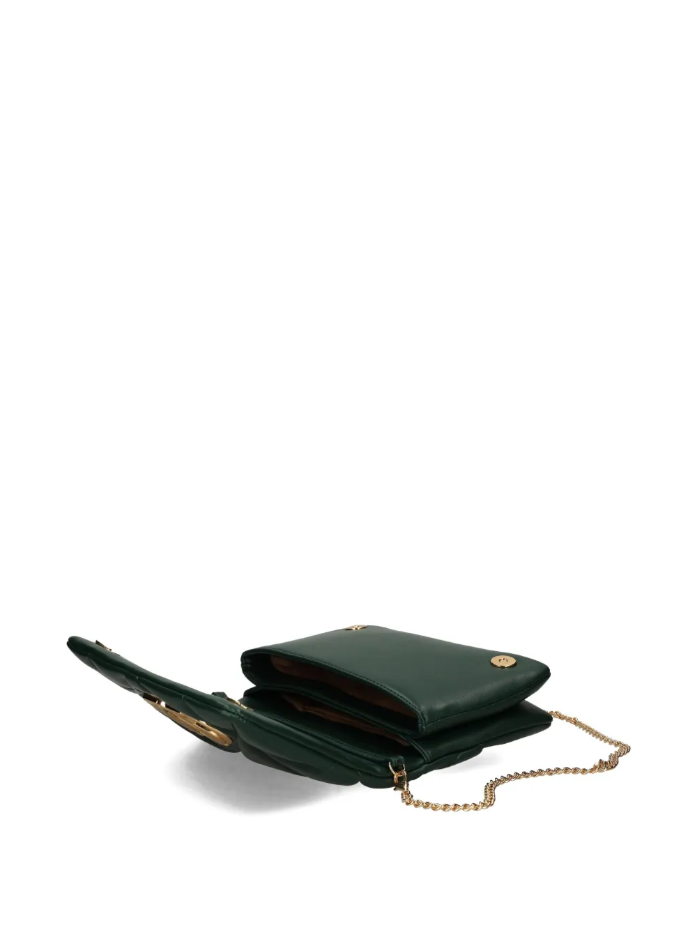 Love Moschino Quilted Chain Shoulder Bag In Green