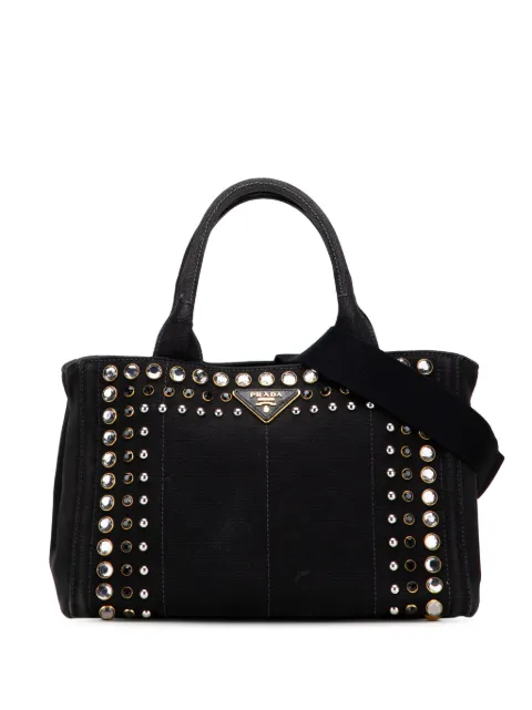 Prada Pre-Owned 2013-2025 Small Canvas Canapa Bijoux satchel