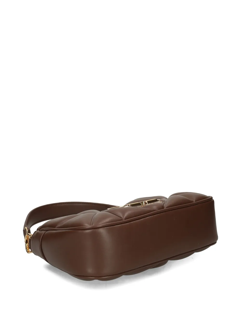 Love Moschino Schoudertas met logoplakkaat Bruin