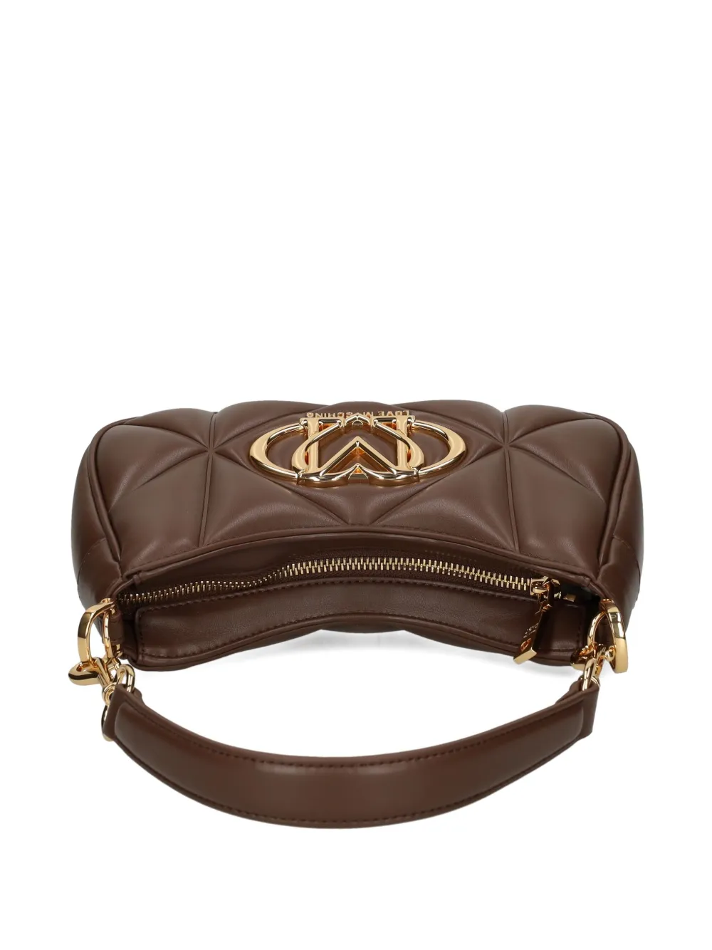 Love Moschino Schoudertas met logoplakkaat Bruin