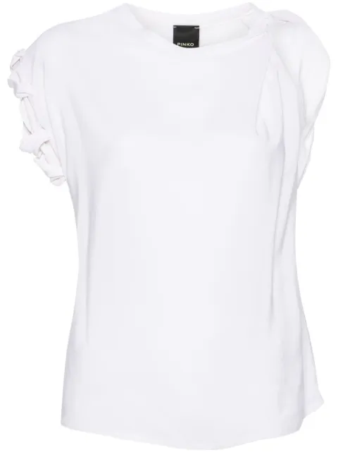 PINKO twist-detail sleeveless blouse