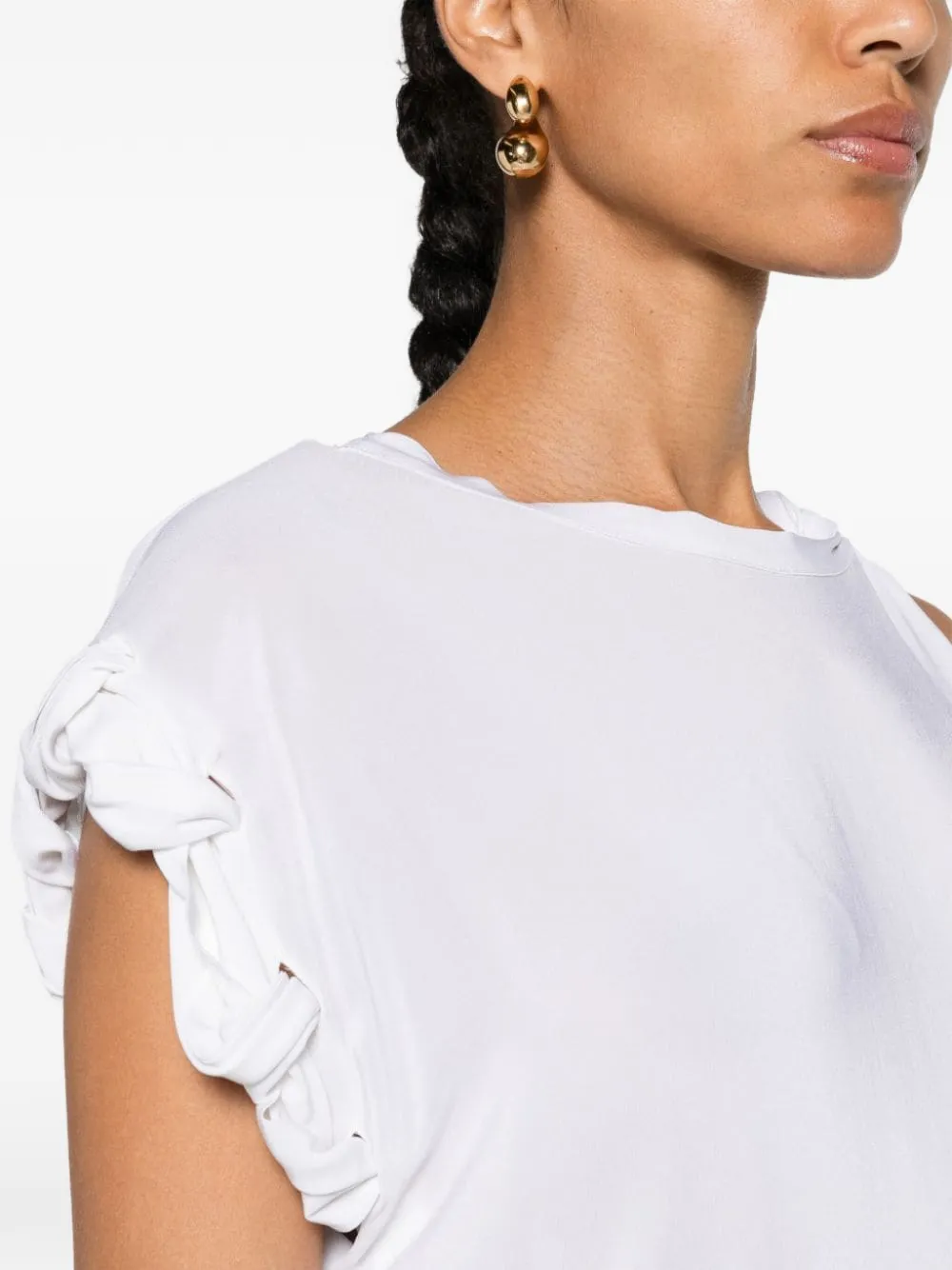 Twist-Detail Sleeveless Blouse