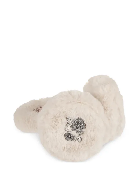 Roger Vivier crystal-embellishment fur earmuffs