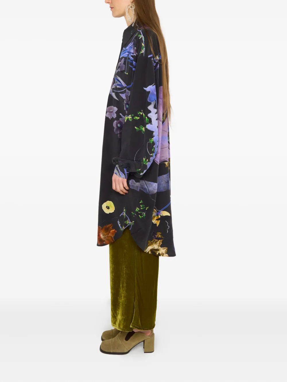 Anntian floral-print silk shirt | Shirts | Image 2