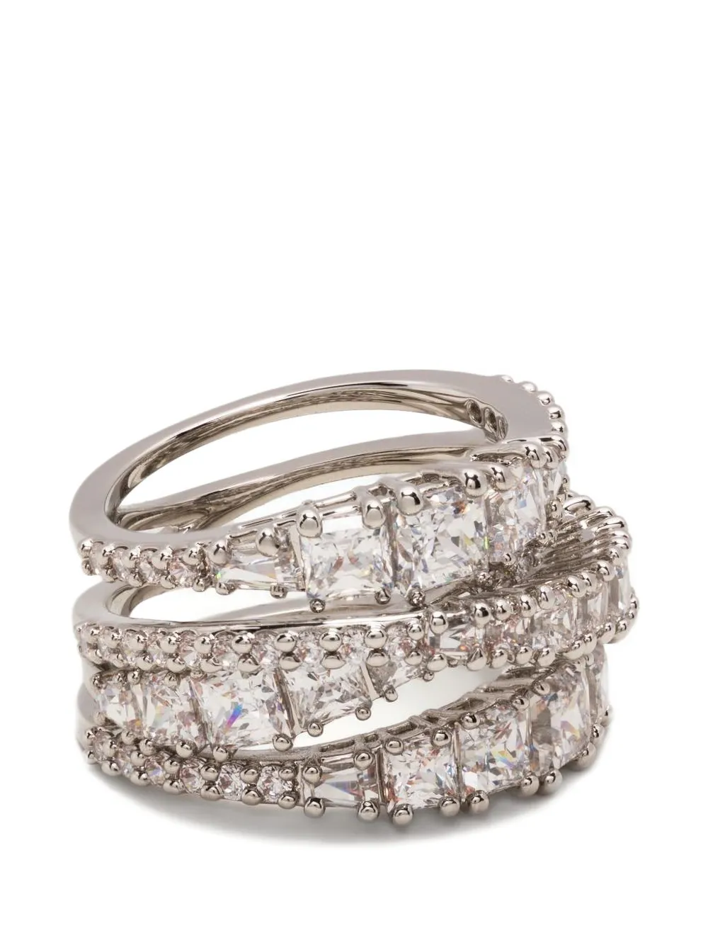 Swarovski Anello Hyperbola con cristalli - Argento