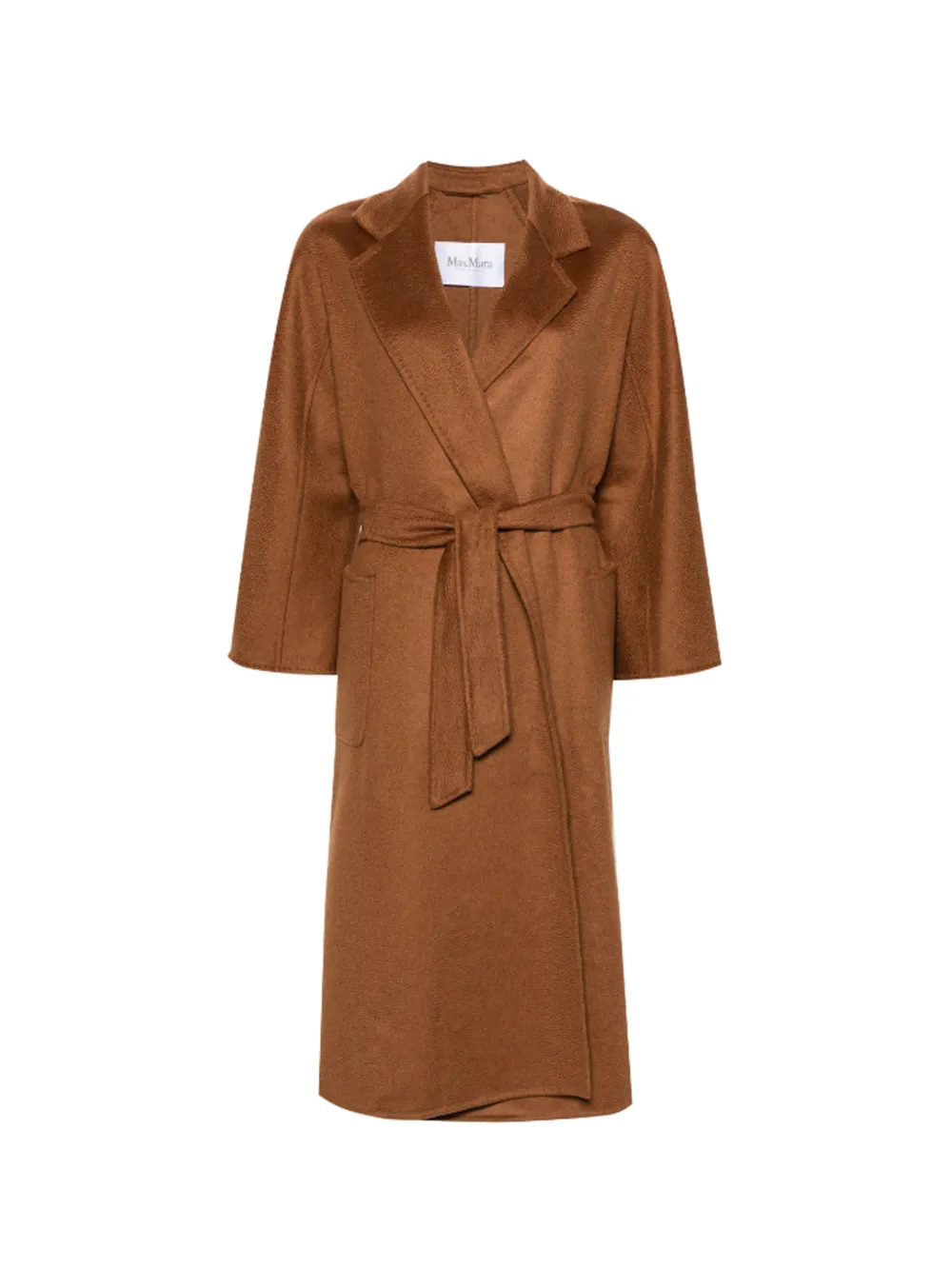 Max Mara Cappotto con cintura - Marrone