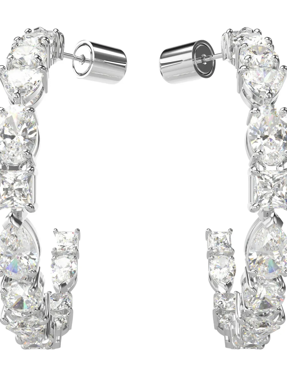 Swarovski Mesmera crystal-embellished hoop earrings