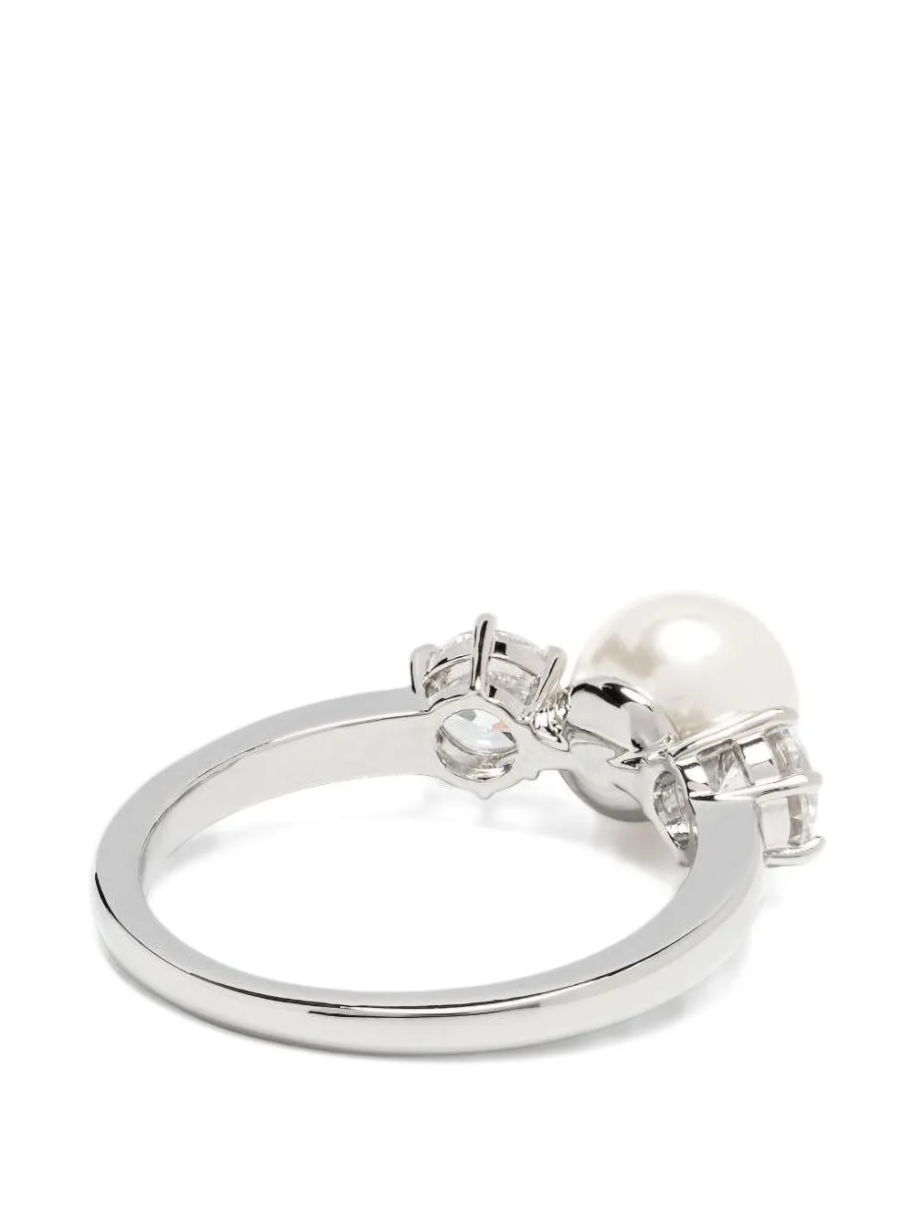crystal pearl embellished ring