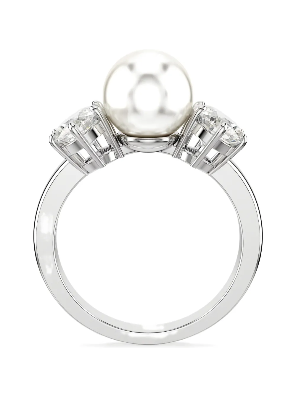 Swarovski Anello con perle e cristalli - WHI/RHS WHITE