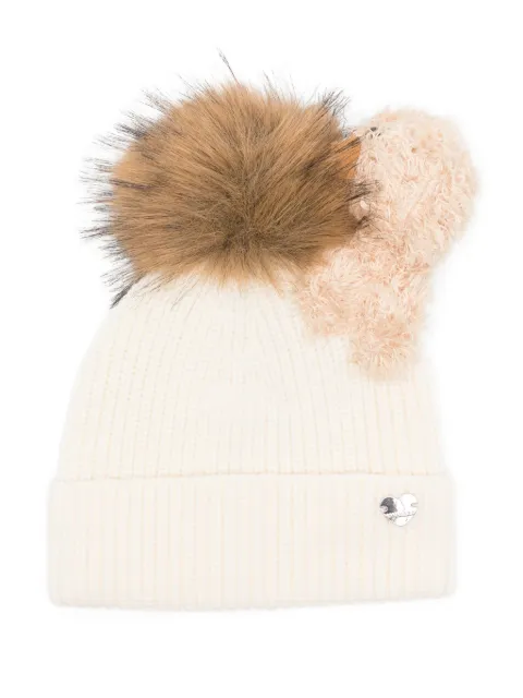 Monnalisa gorro con doble pompón