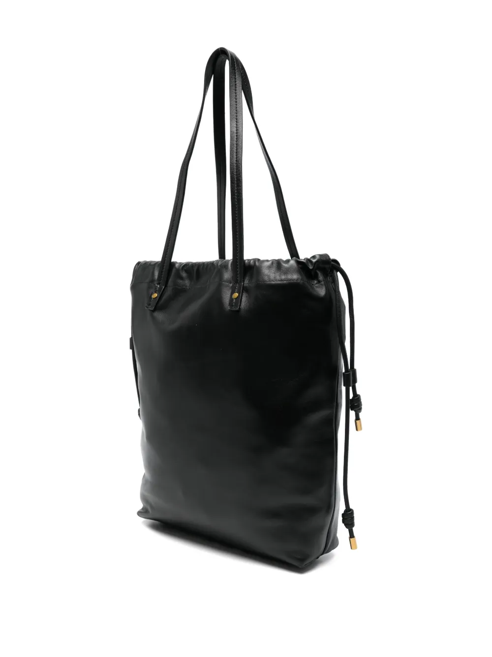 Isabel Marant Adjustable Strap Shoulder Bag With Top Handles In Black