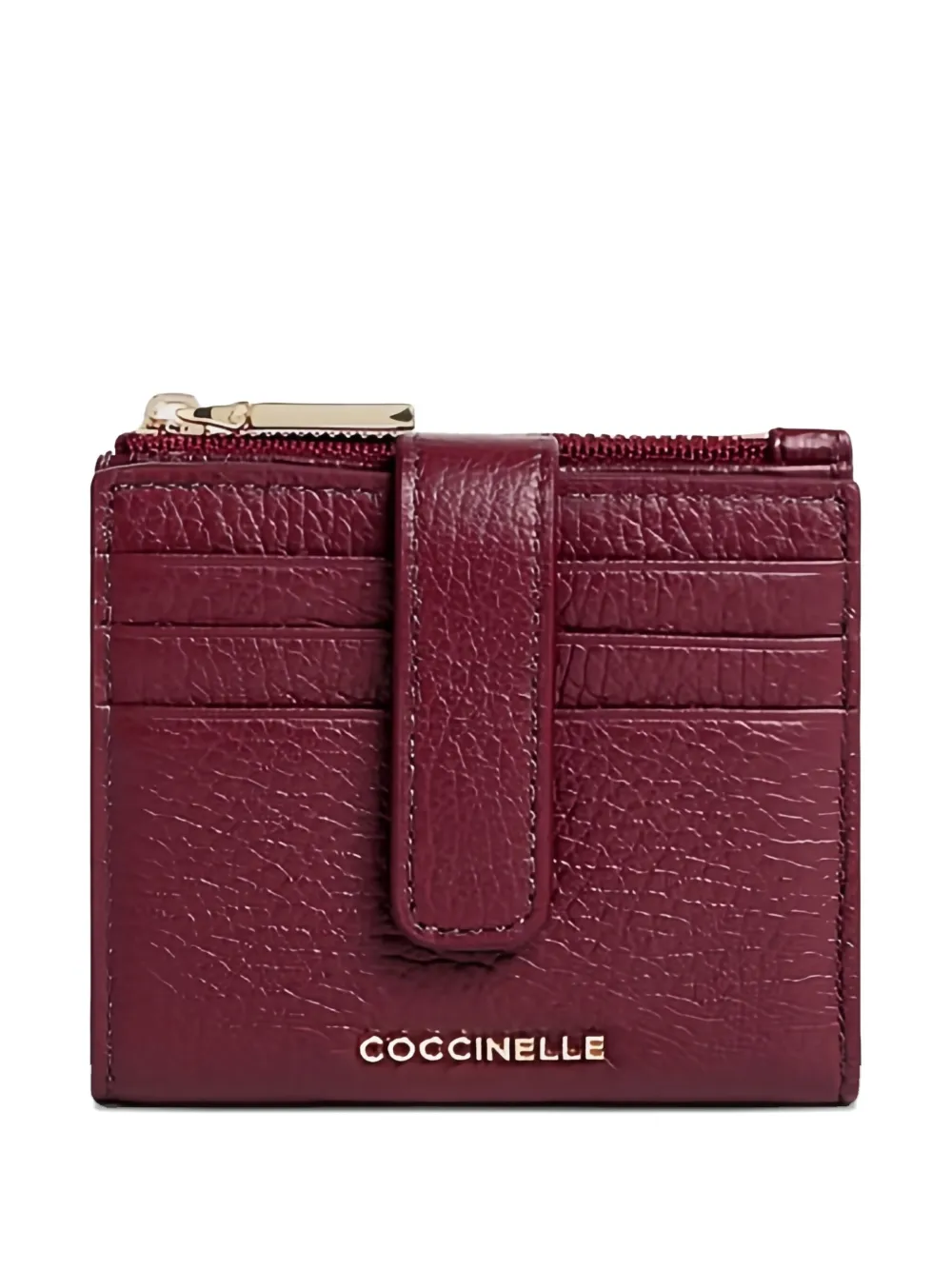Coccinelle Leather Zip-fastening Wallet In Red