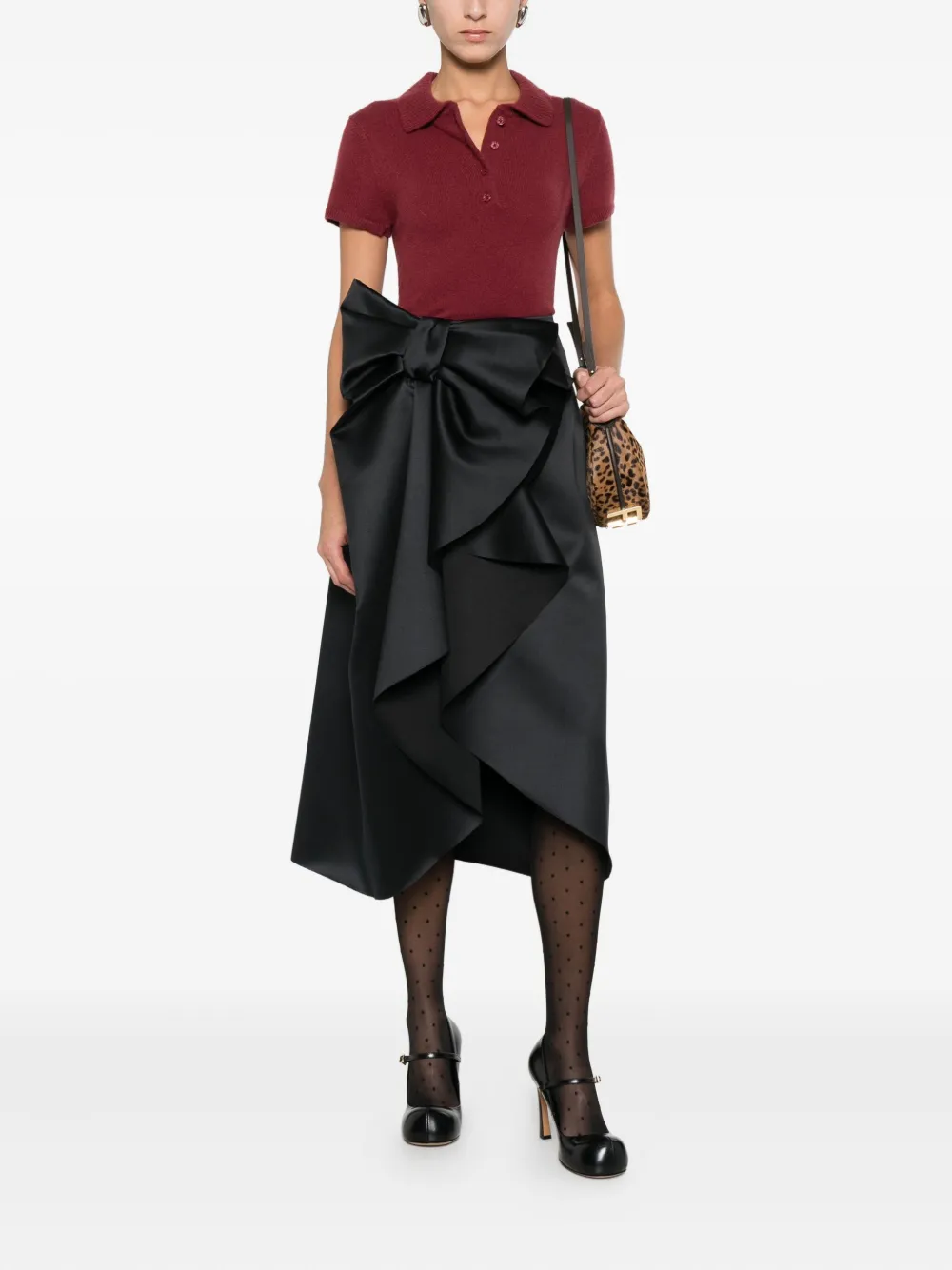 Viktor & Rolf bow-embellished midi skirt | Pencil Skirts | Image 2