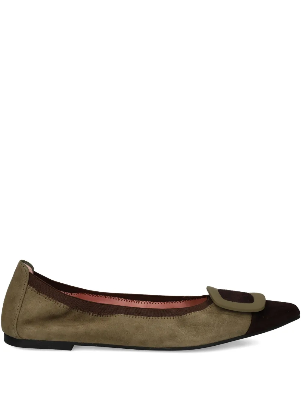 Pretty Ballerinas Ella pointed-toe balle flats | Green | Image 1