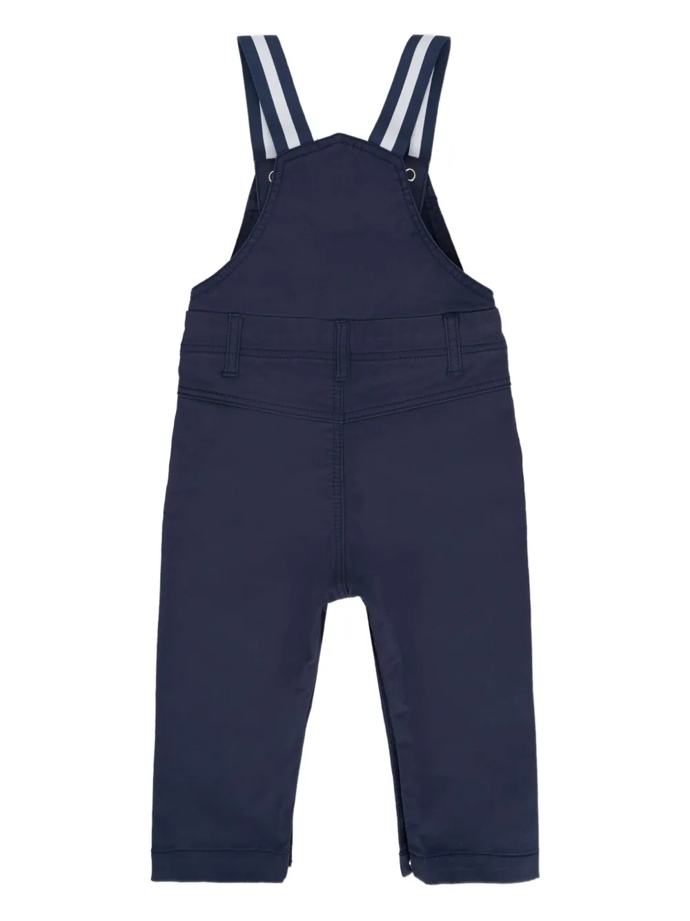 BOSS Kidswear striped-strap cotton jumpsuit - Blauw