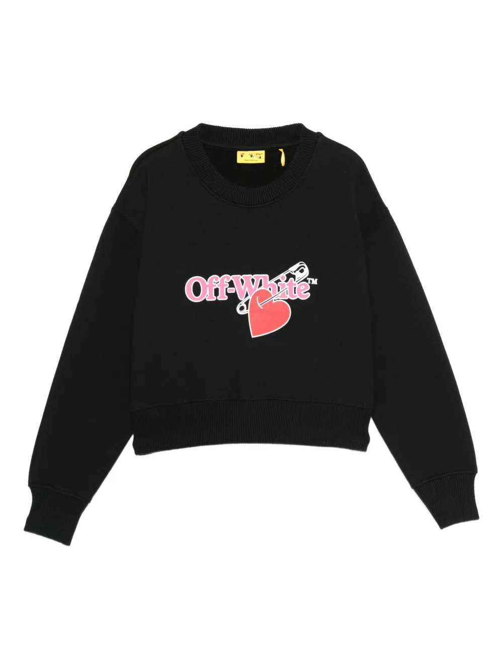 Off-White Kids heart-logo sweatshirt | Black | Image 1