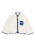 Off-White teddy zip-up jacket