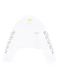 Off-White Kids arrow-print cropped shirt