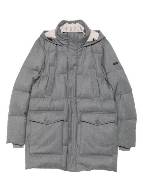 Peserico hooded quilted coat