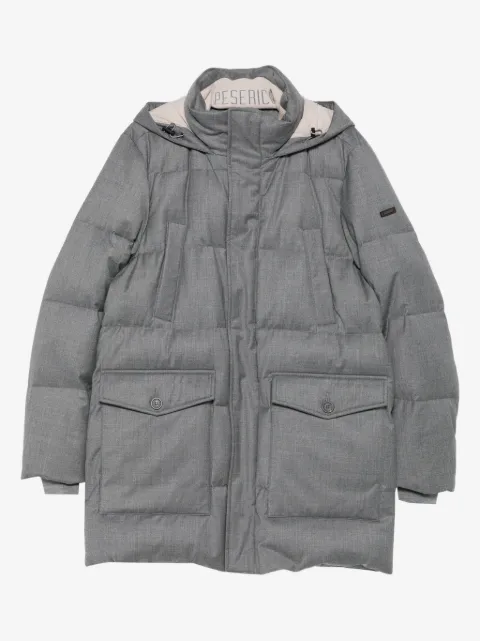 Peserico hooded quilted coat