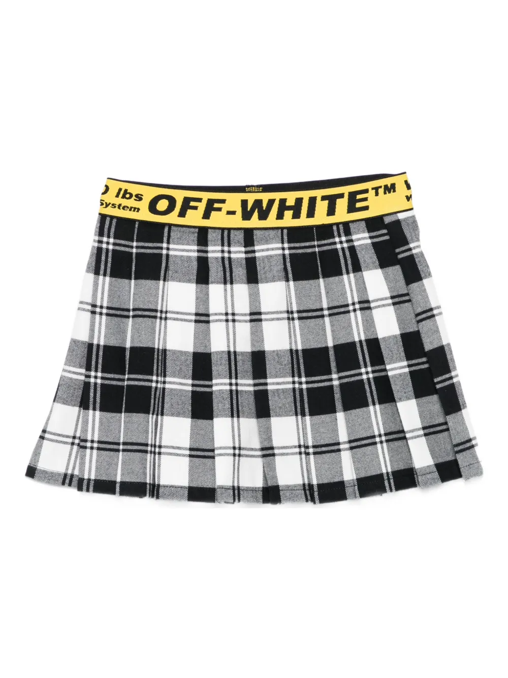 Off-White pleated plaid skirt | Black | Image 1