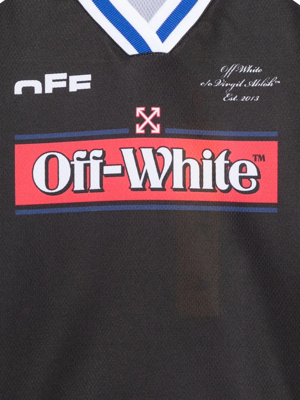 Off-White Kids Top met V-hals Zwart