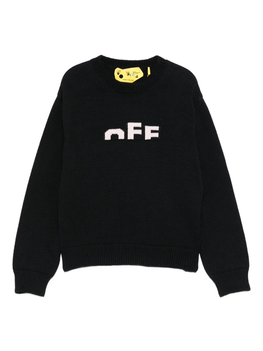 Off-White Kids ロゴ プルオーバー - ブラック Off-White Kids ロゴ プルオーバー - ブラック